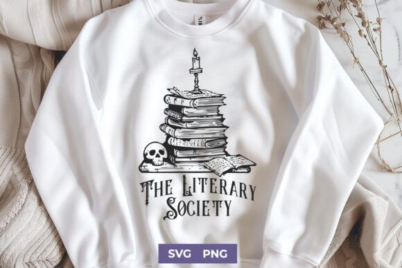 Download The Literary Society SVG Gothic Design - Premium Resources