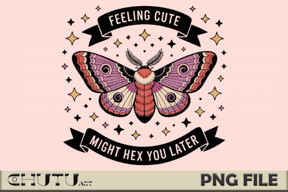 Download Hexy Moth PNG - Cute Gothic Design - Premium Resources